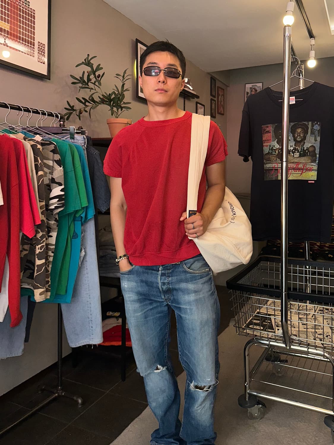 Oakbrook 70’s shape knitted short shirts 상품이미지2