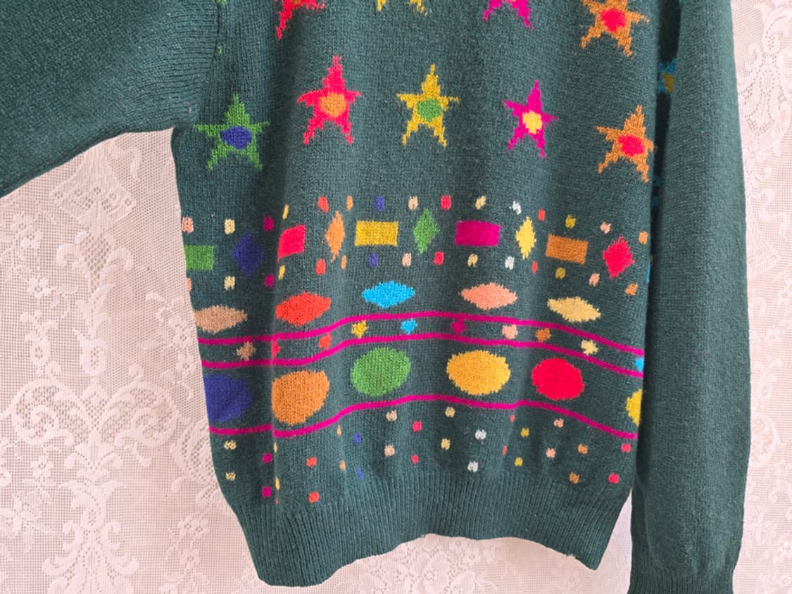 90s 베네통 셔틀랜드울 100% 이태리메이드 상품이미지3