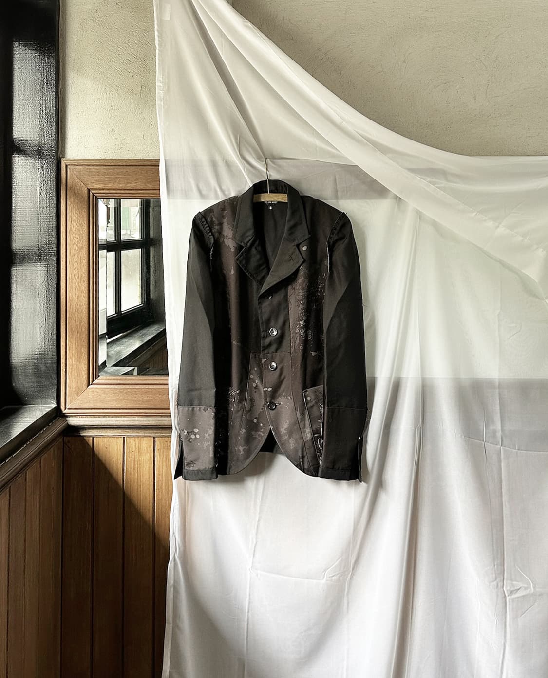 COMME DES GARCONS black paint jacket 상품이미지6