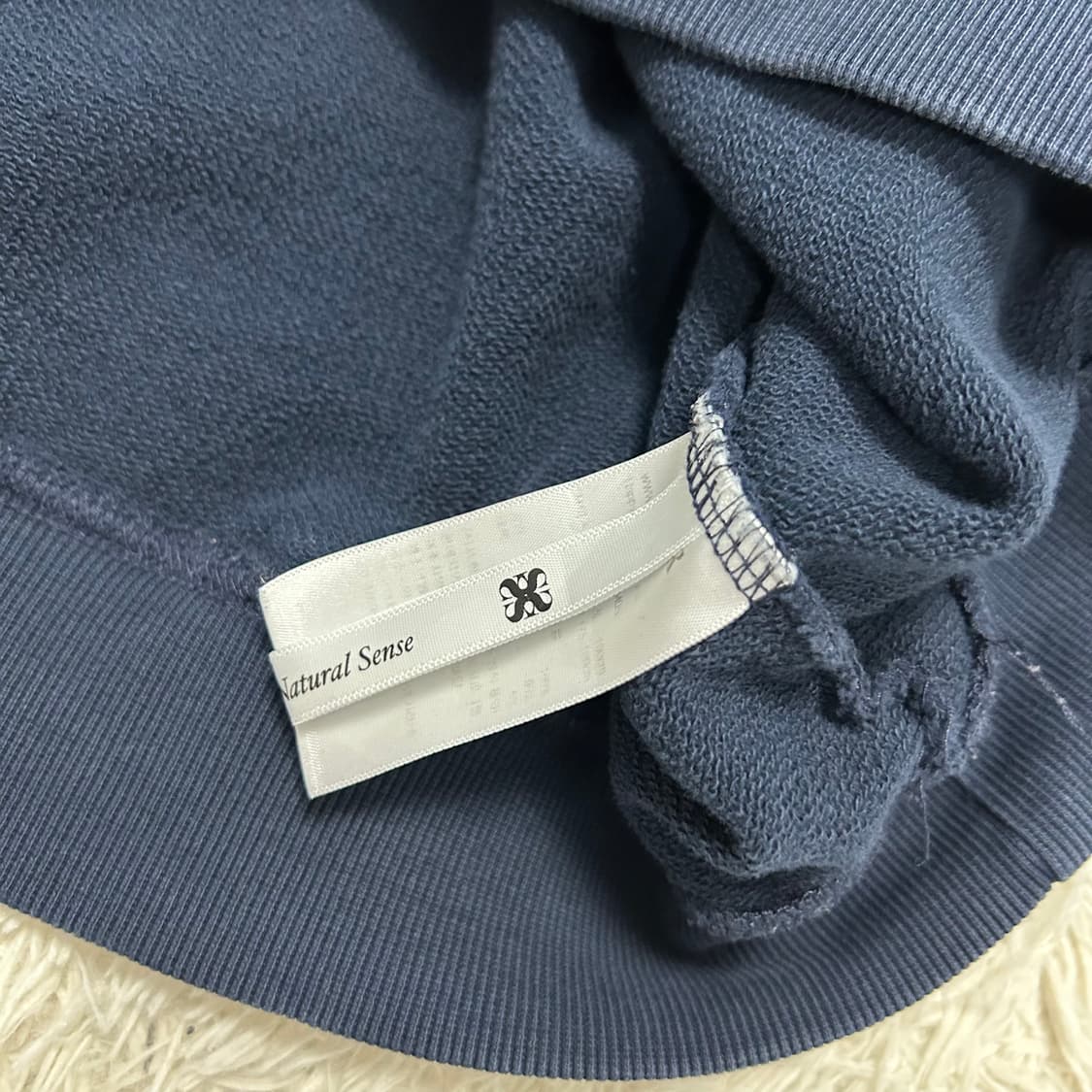 SATUR navy classic logo sweatshirt  상품이미지7