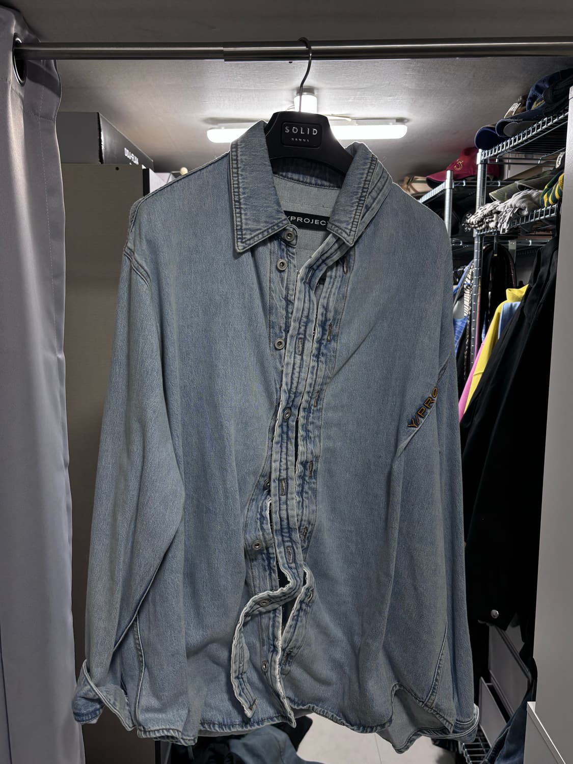 [S]와이프로젝트 후크앤아이 데님셔츠 상품이미지3