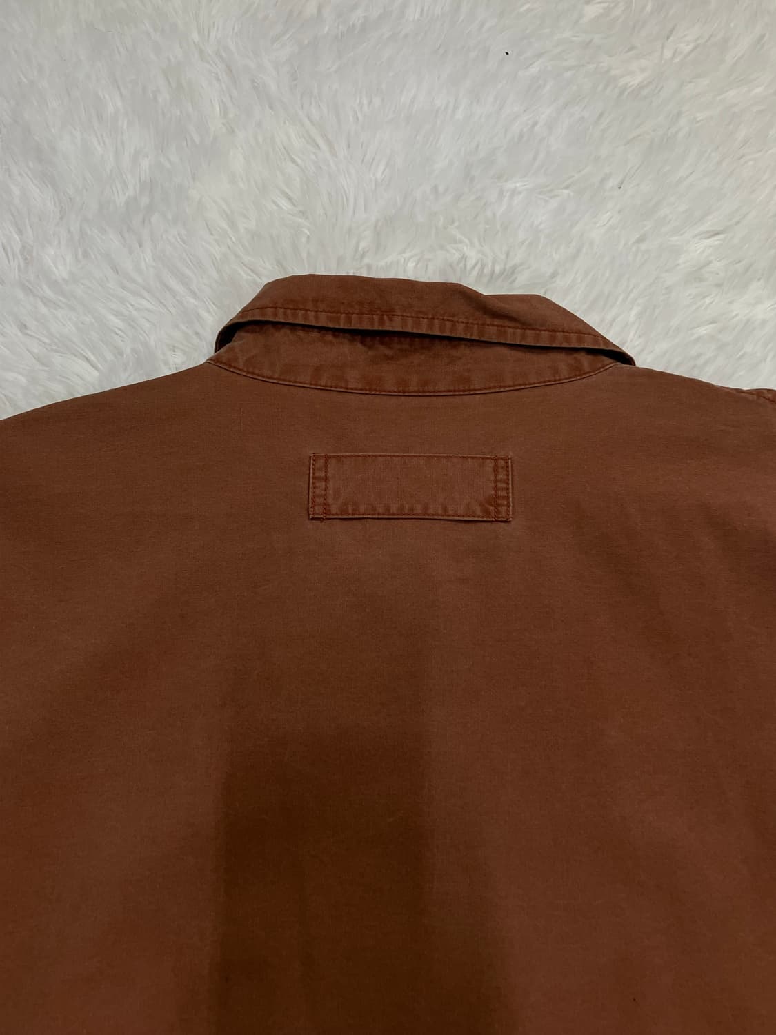 빈티지 스카이 오렌지 집업 셔츠 자켓 y2k 스트릿 갸루 펑키 일본빈티지 상품이미지7