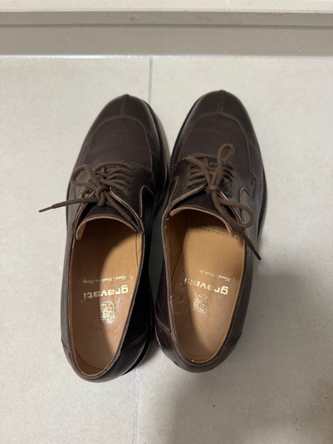 Gravati 그라바티 유팁 브라운슈즈 us9.5 판매합니다. 상품이미지4