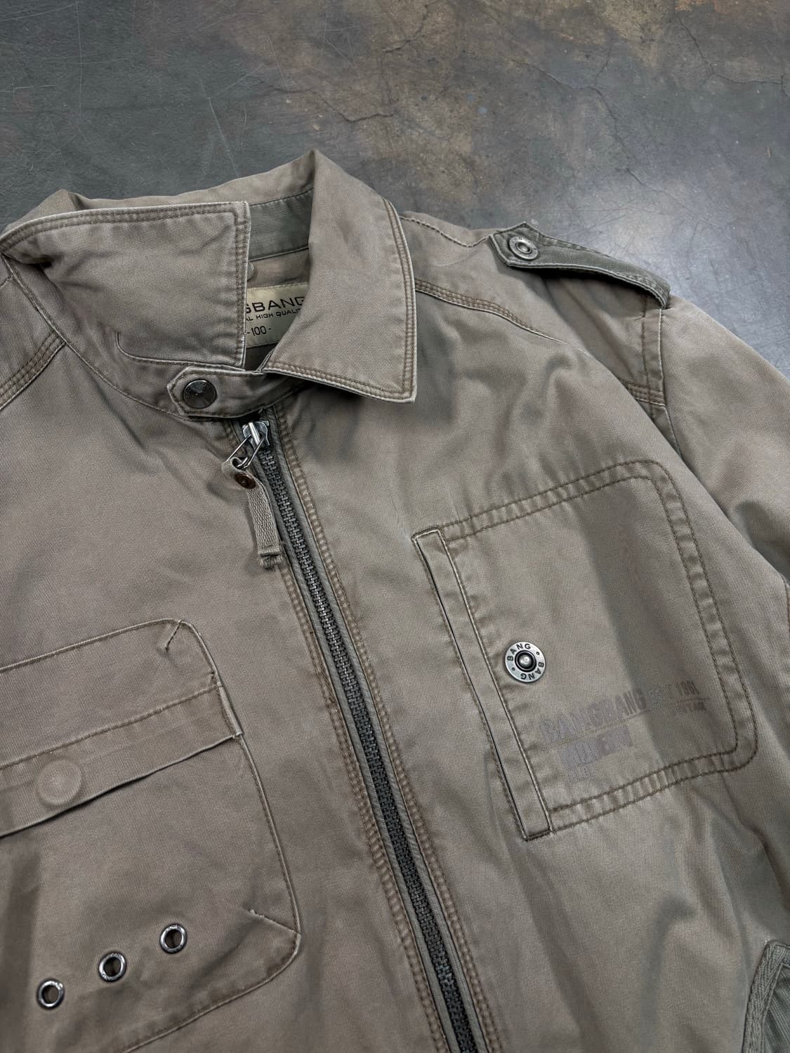 빈티지 코튼 바이커 자켓 상품이미지3