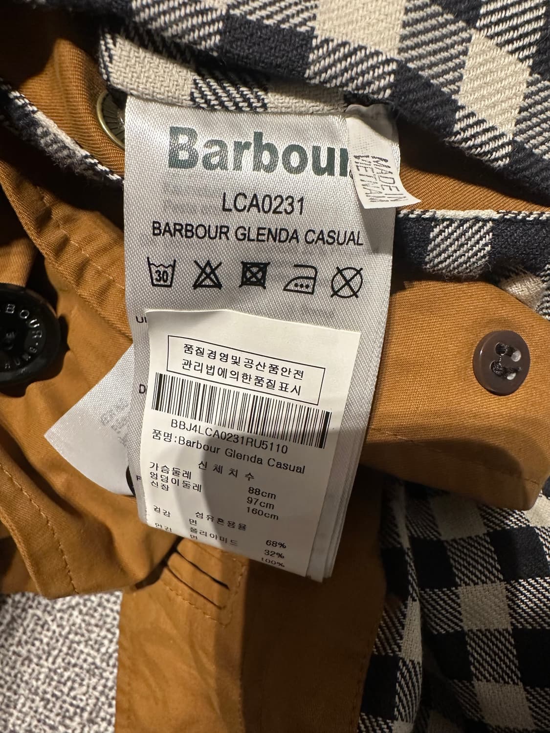 바버 x 알렉사청 글렌다 코트 uk10 상품이미지4