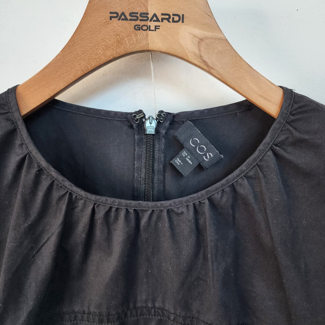 COS 블랙 셔링 반팔 롱 원피스 상품이미지2