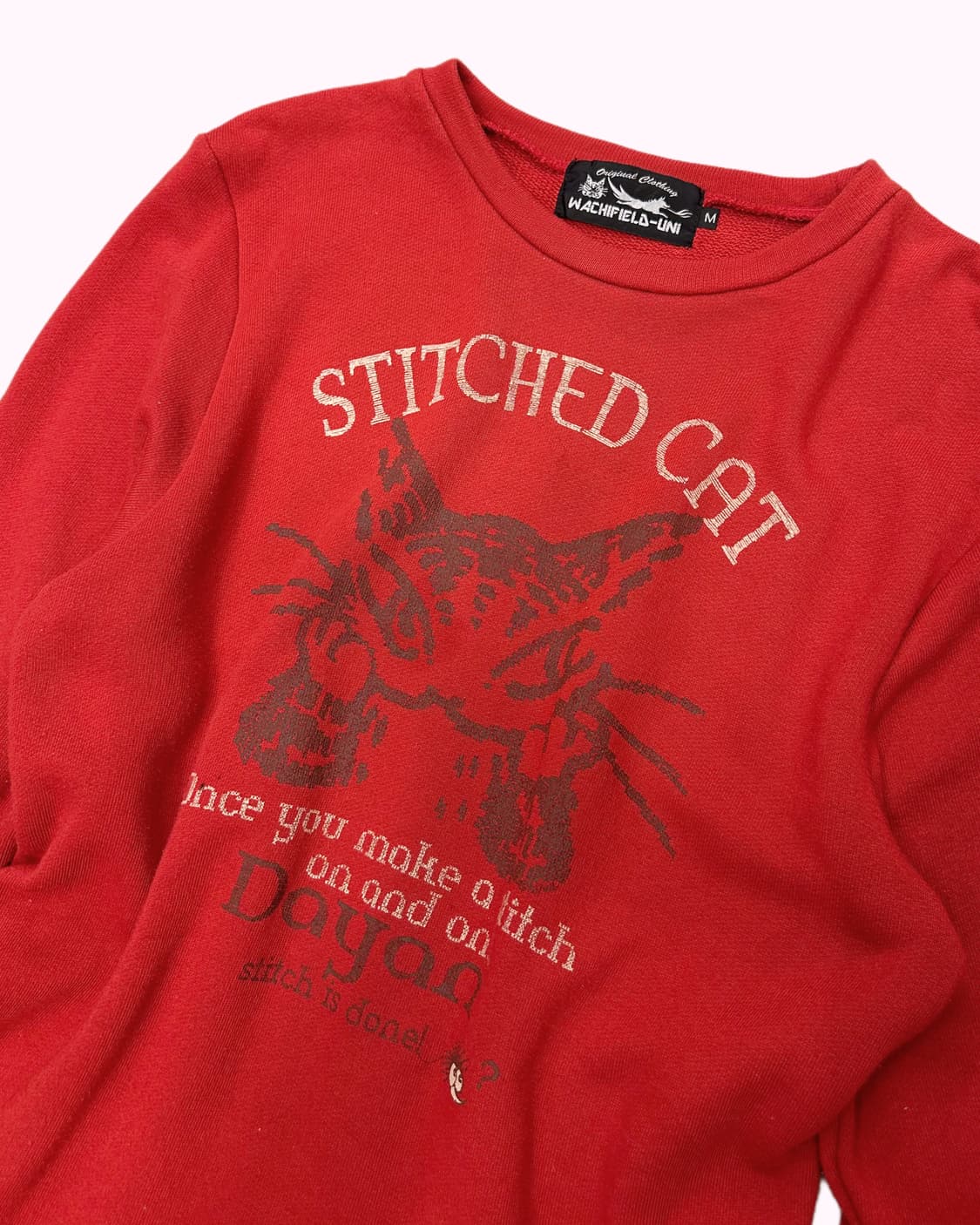 WACHIFIELD stitched cat printign sweat 상품이미지2