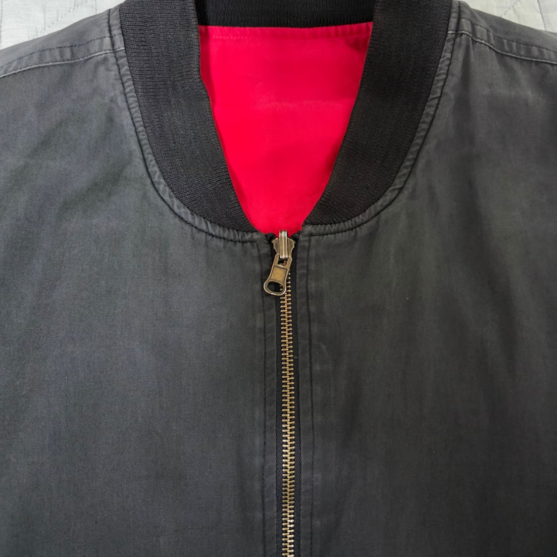 [XL] 90s 빈티지 말보로 리버시블 봄버 자켓 블랙/레드 쿨컨디션 상품이미지4