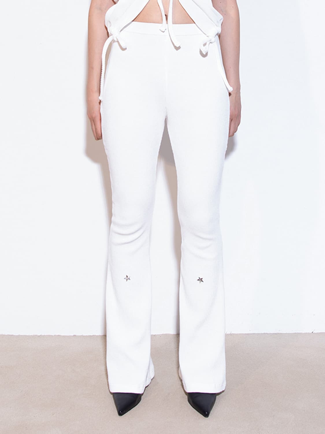 온스카 Star stud waffle leggings 아일릿 이로하 착용 상품이미지1