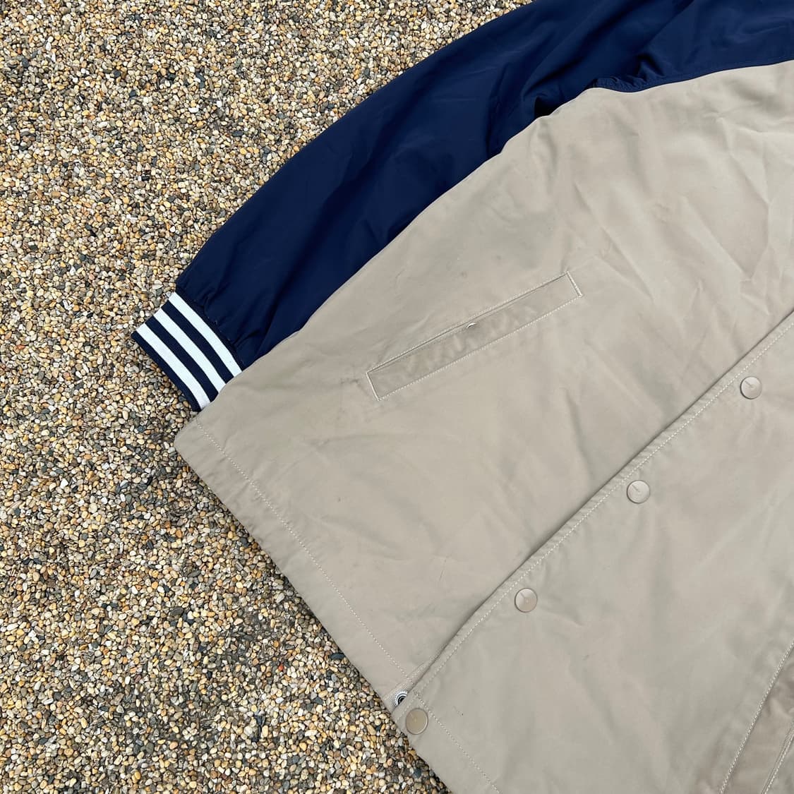 아디다스(ADIDAS) 베이지 배색 코치자켓 상품이미지3