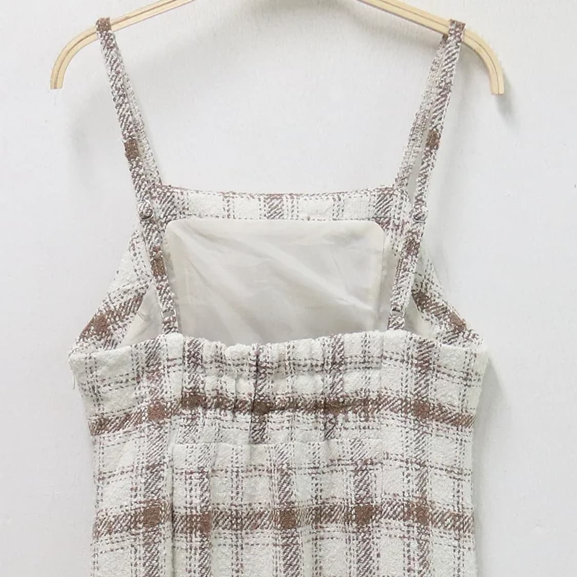 MAJESTIC LEGON 체크 뷔스티에 롱 원피스 62349 상품이미지6