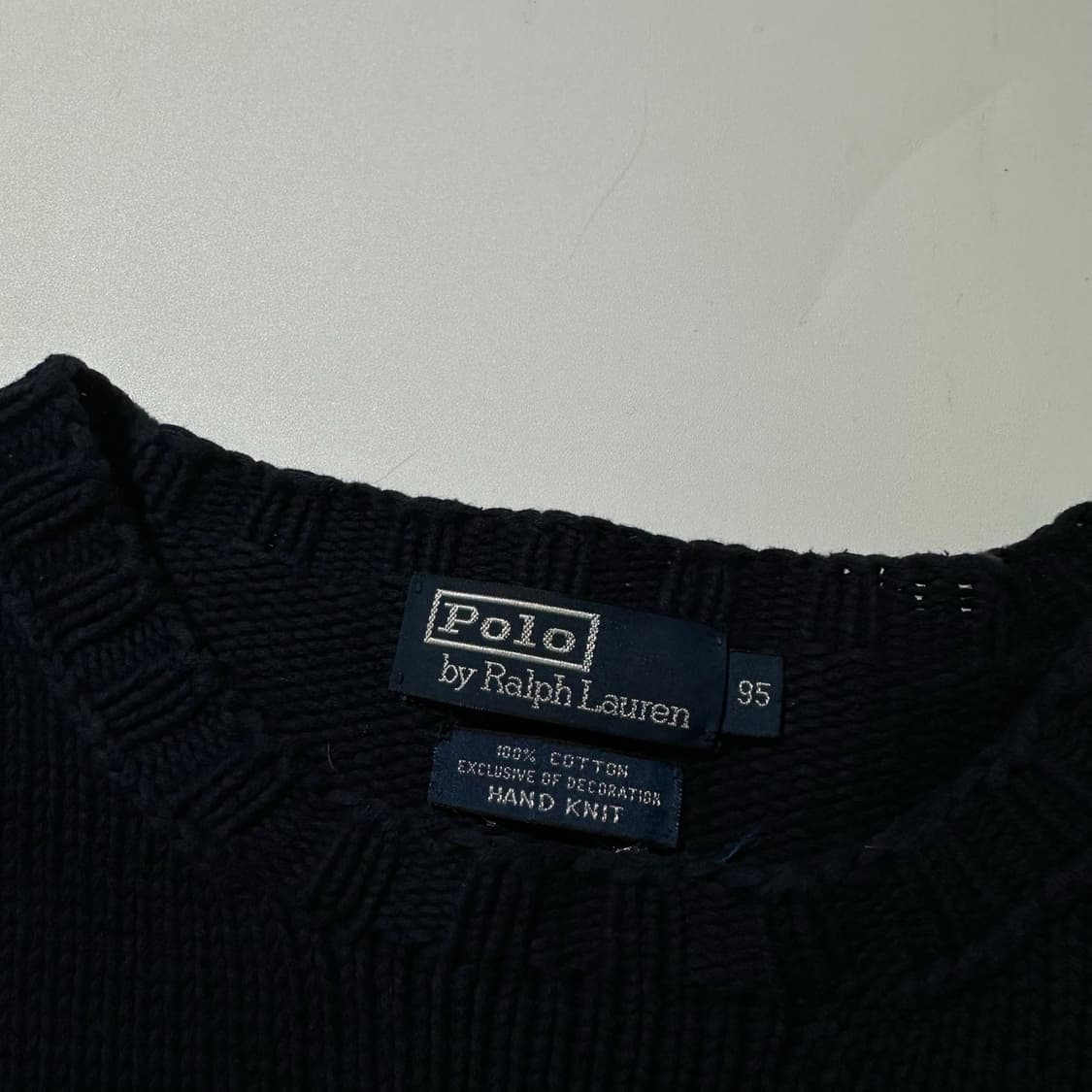폴로 랄프로렌 싯다운 베어 라운드 핸드 니트 상품이미지5