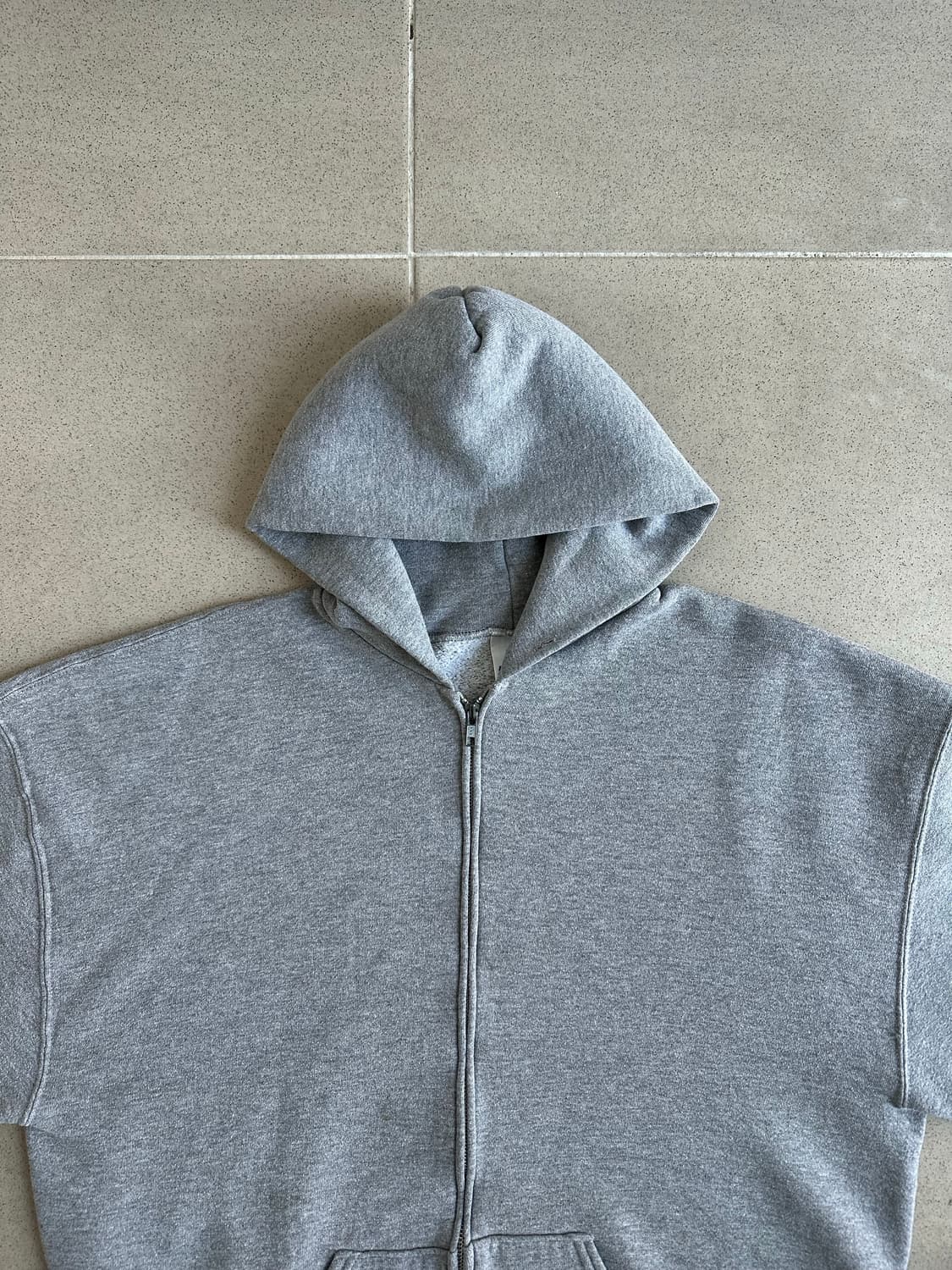 00s 빈티지 러셀 후드집업 그레이 XL 상품이미지4