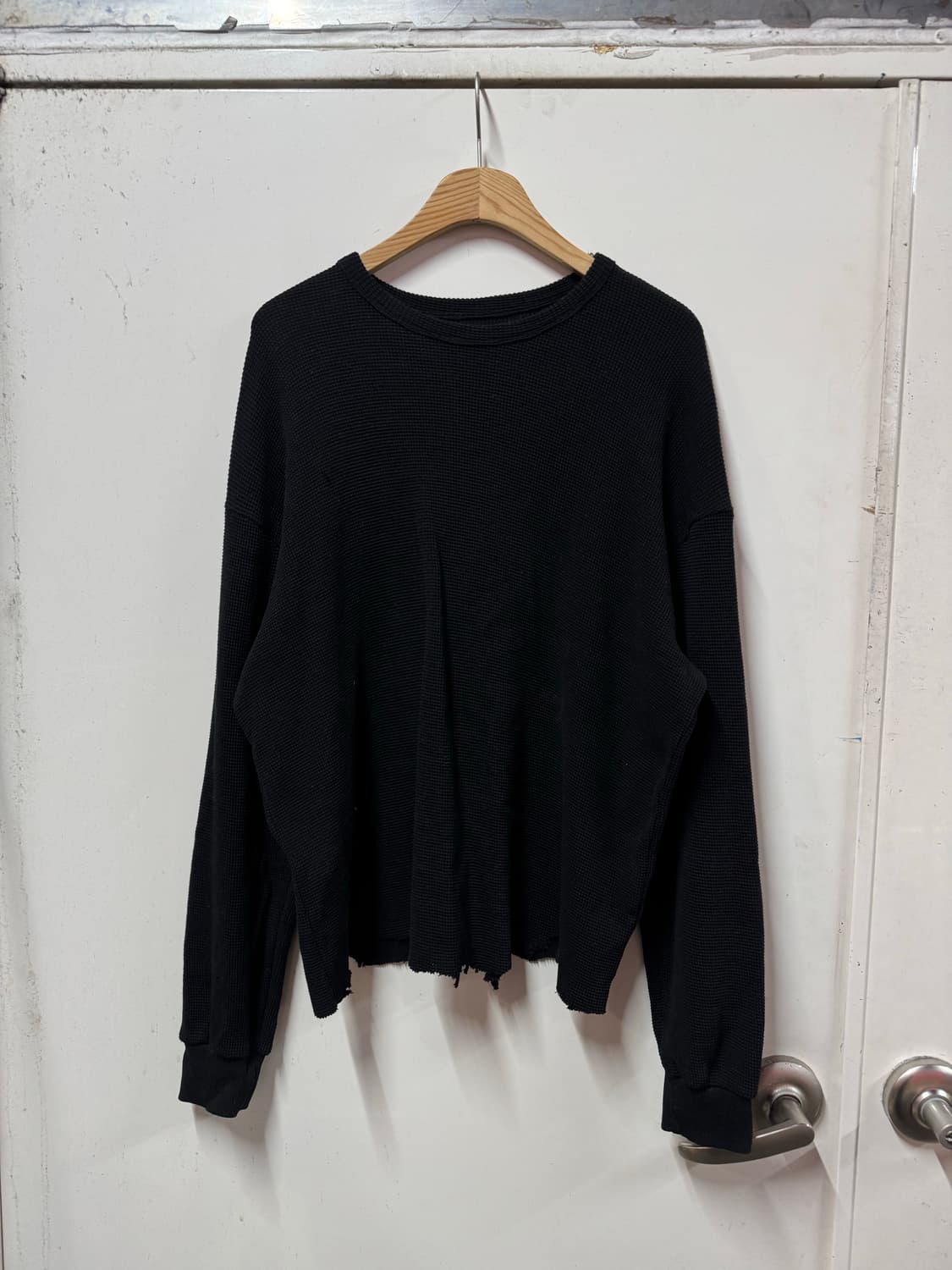 빈티지 와플 레이어드 긴팔 상품이미지1