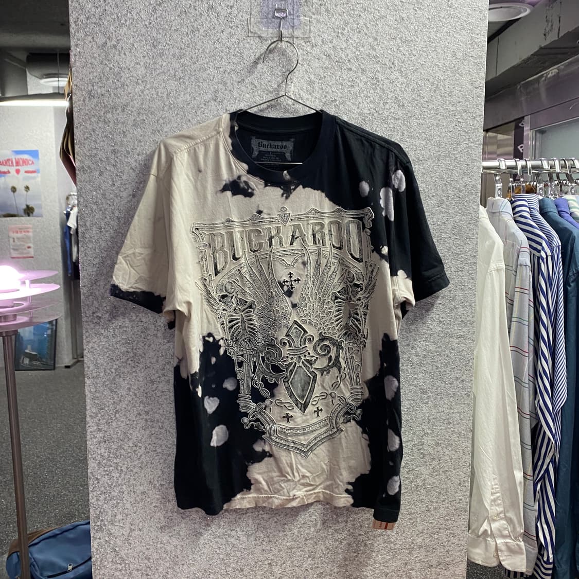 버커루 30수 아트웍 제트블랙 반팔 티셔츠 B4614 상품이미지2