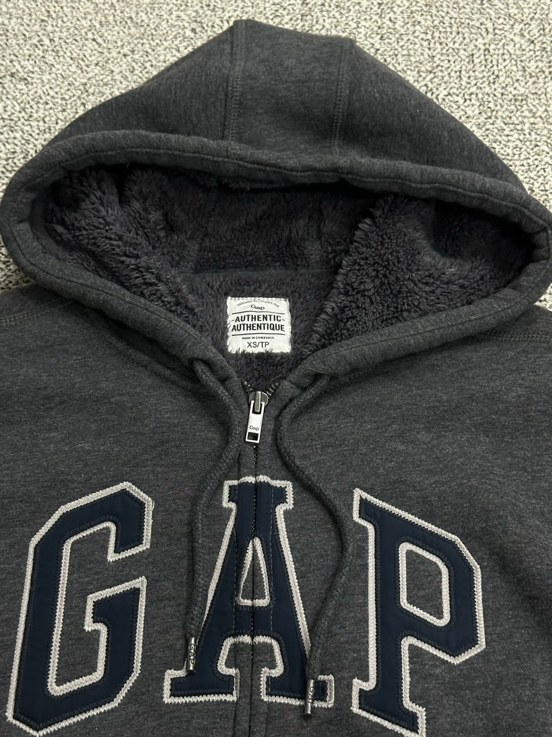 갭 양털 후드집업 상품이미지2