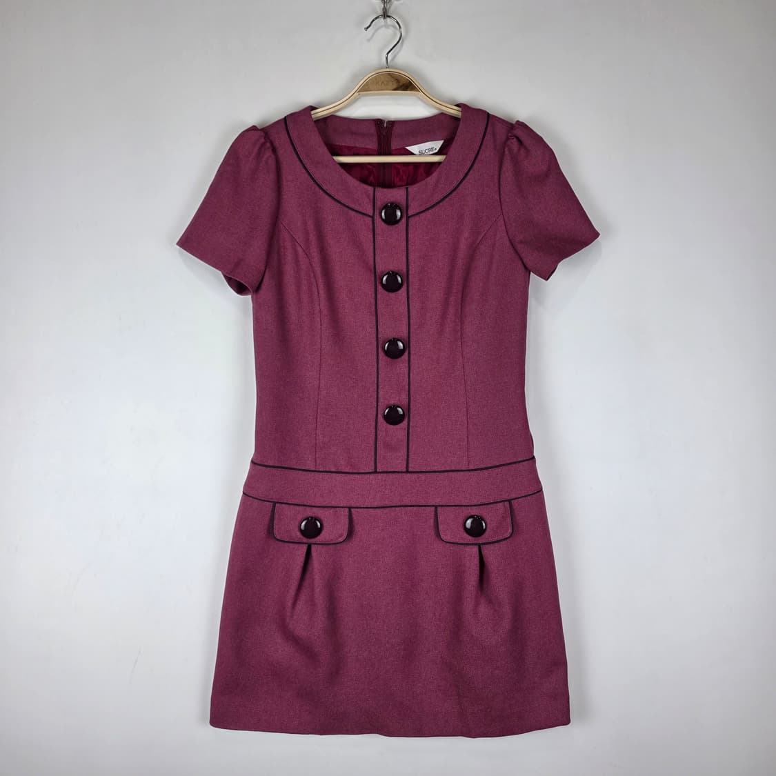 마젠타 핑크 글램 미니원피스 상품이미지1