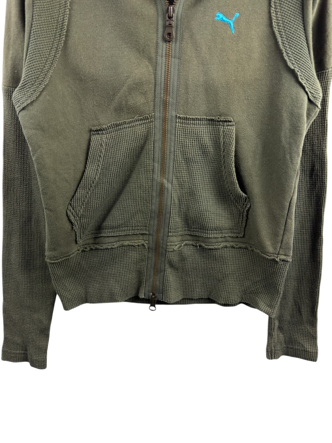 퓨마 Y2K 레터링 카키 후드집업1459 상품이미지4