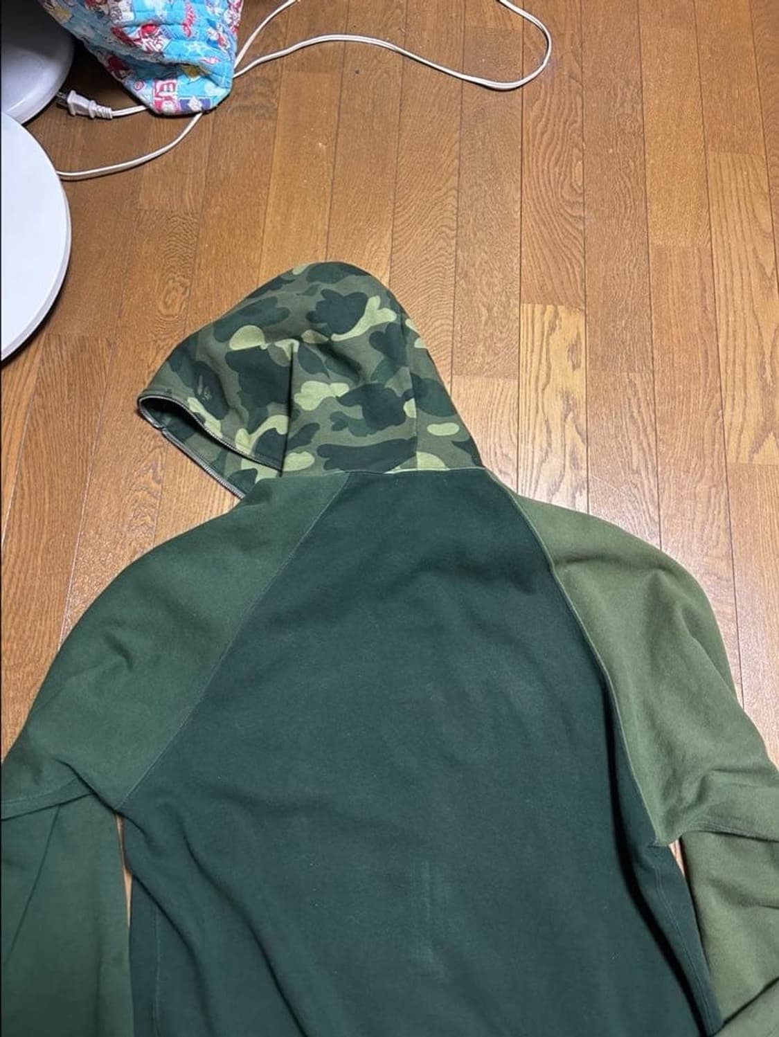 베이프 컬러 카모 베이팅 에이프 후드집업 녹계 상품이미지3