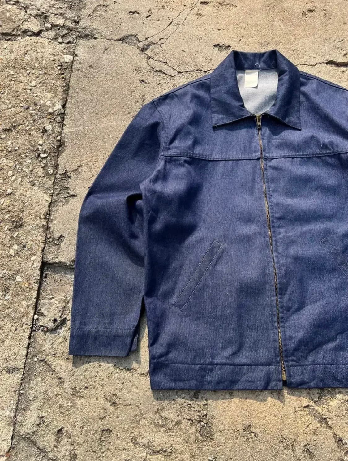 OLD VINTAGE BARBE BLEUE 프렌치 워크자켓 데님자켓 상품이미지5