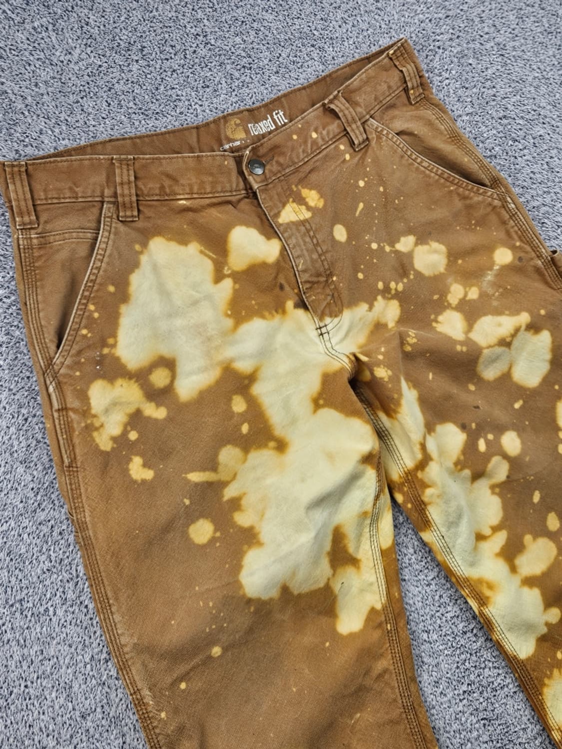 칼하트 덕캔버스 싱글니 카펜터 워크팬츠 커스텀 (36X32)/ 11739 상품이미지5