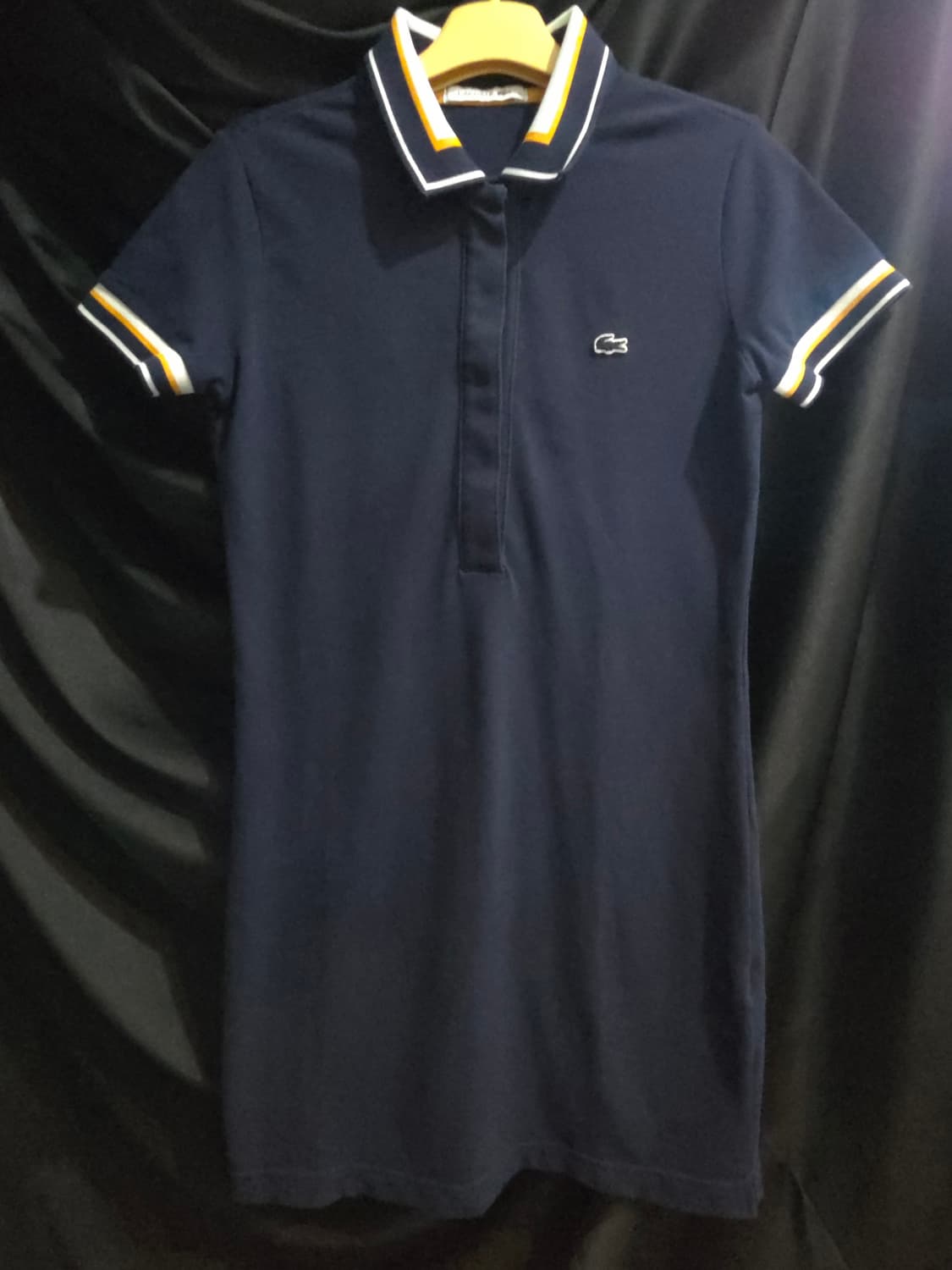 라코스테 네이비 카라 반팔 원피스 상품이미지1