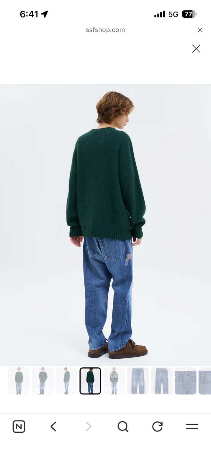 (새상품)오디너리핏츠 Loose Ankle Denim 34사이즈 상품이미지5