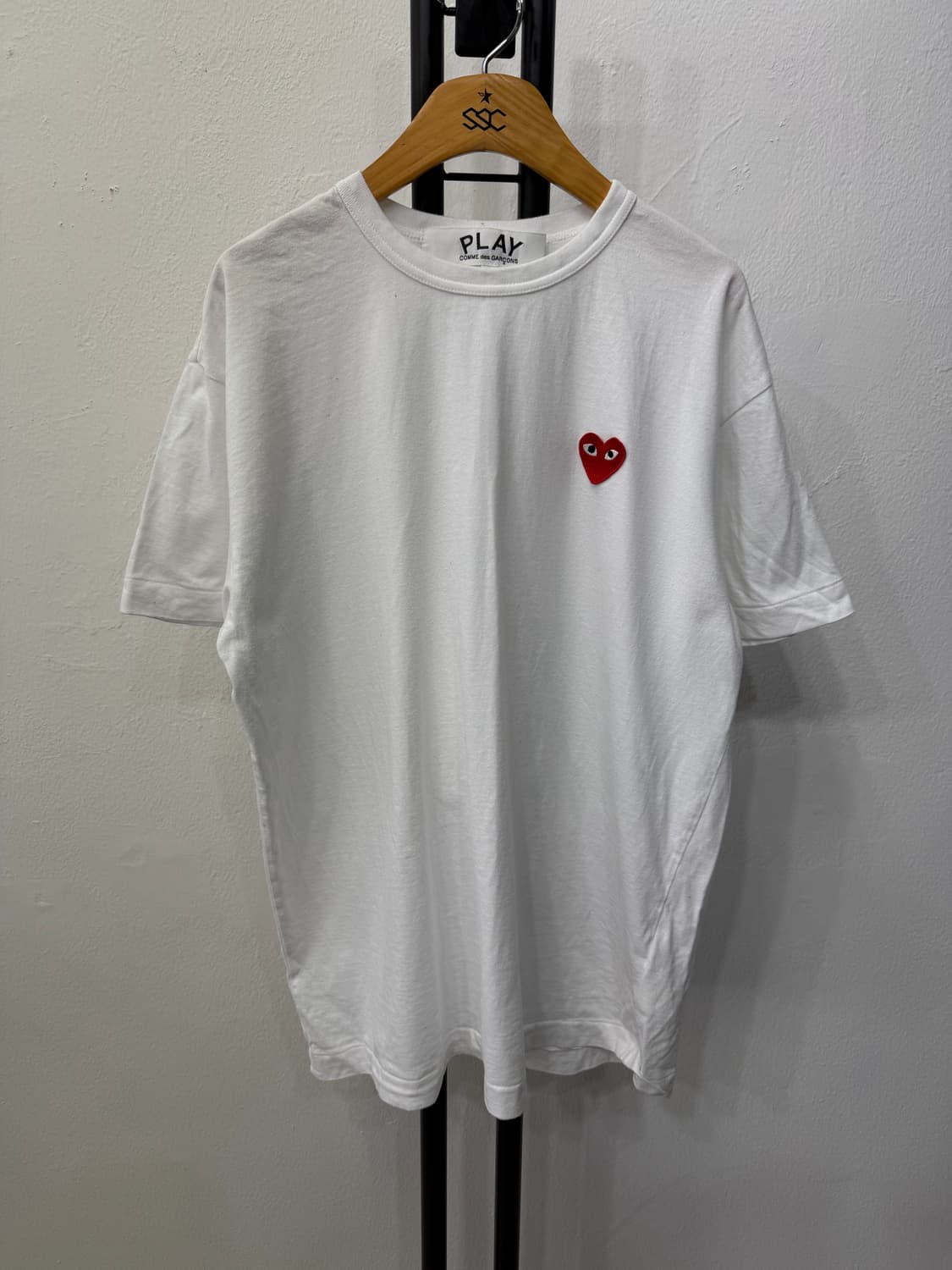 정품) 꼼데가르송 24ss 남성 반팔티 XL 상품이미지1