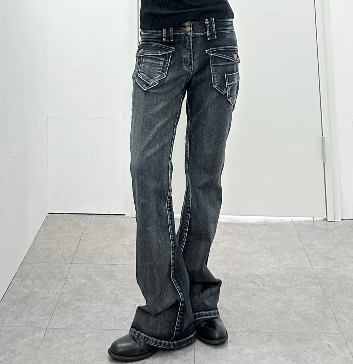 JPN boots cut pocket detail denim pants 상품이미지1