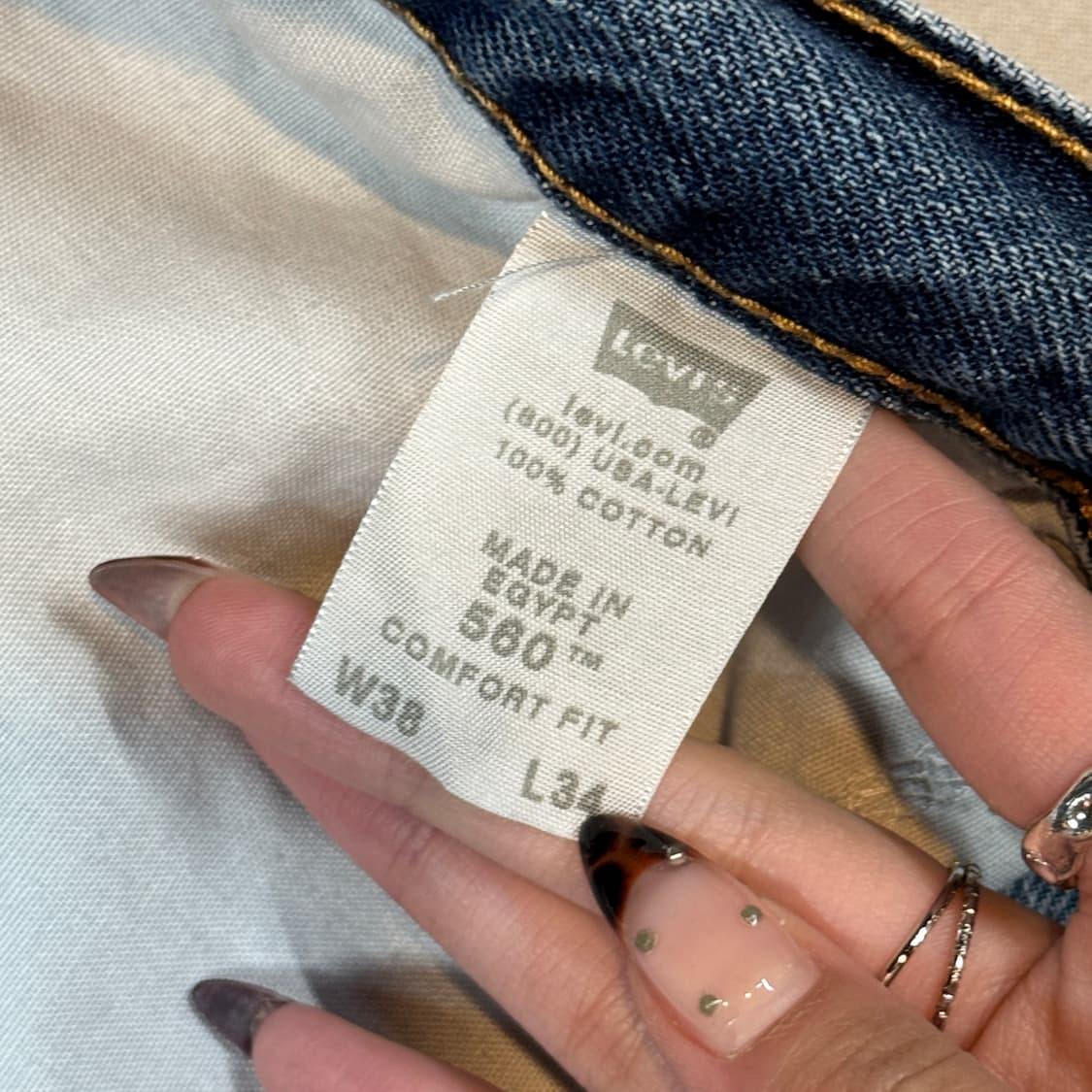 38inch) 리바이스 560 컴포트 루즈 데님 청바지 상품이미지9