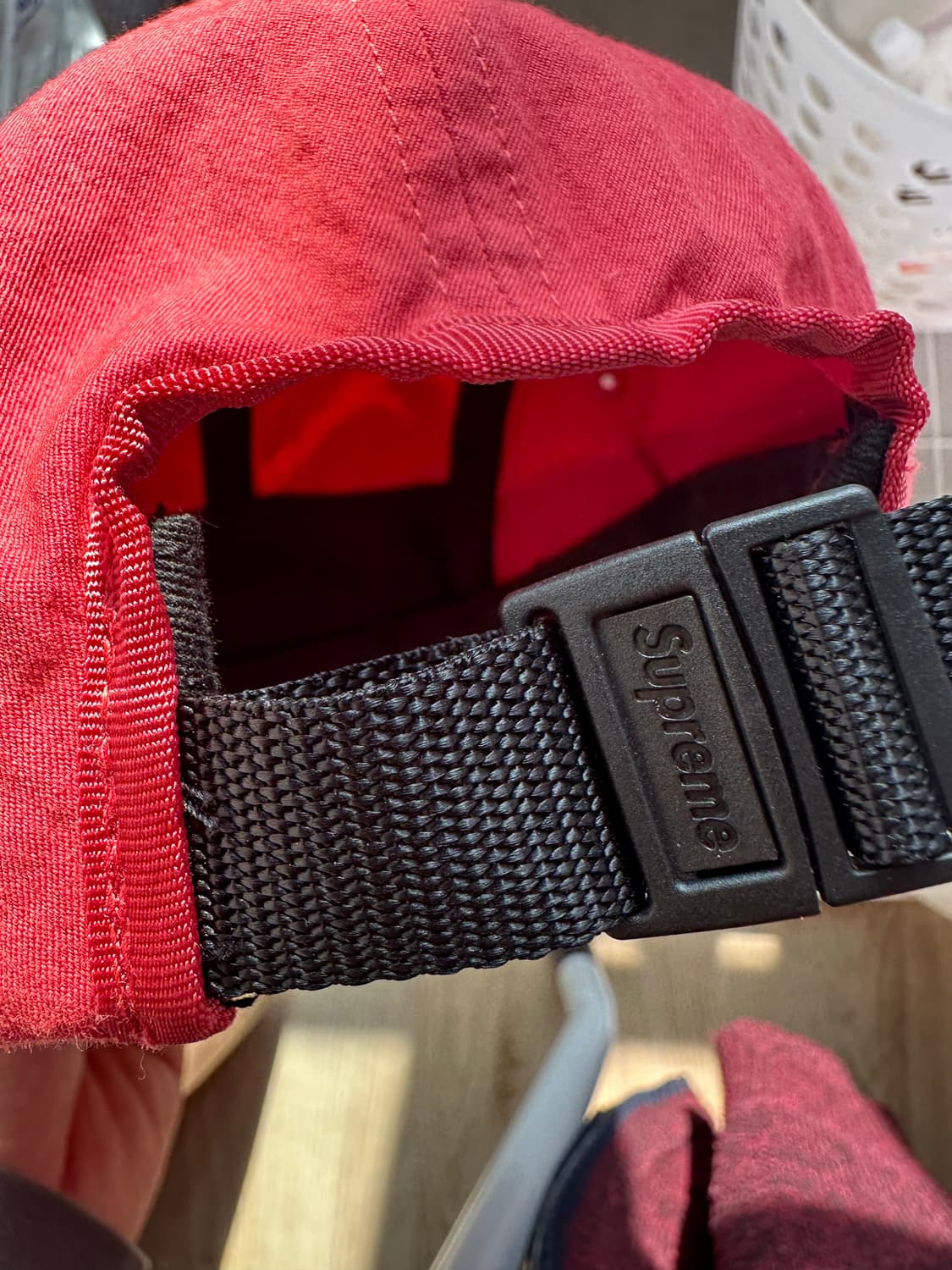 슈프림 매쉬 포켓 캠프캡 레드 상품이미지3