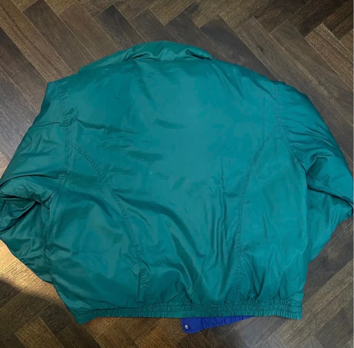 Adidas 아디다스 리버시블 덕다운 빈티지 패딩 오리털 그린 상품이미지6