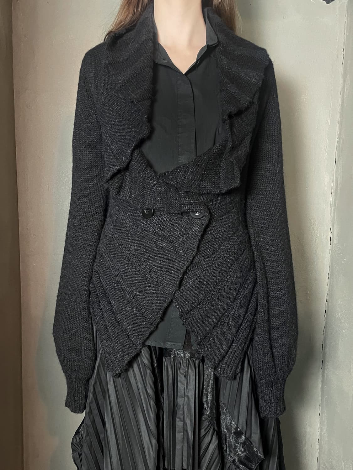 90s 알렉산더 맥퀸 러플 가디건 상품이미지2