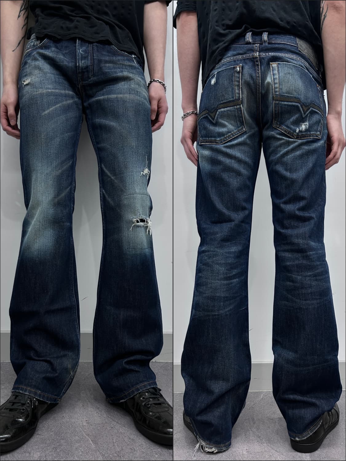 디젤 자티니 워싱 부츠컷 데님 상품이미지1