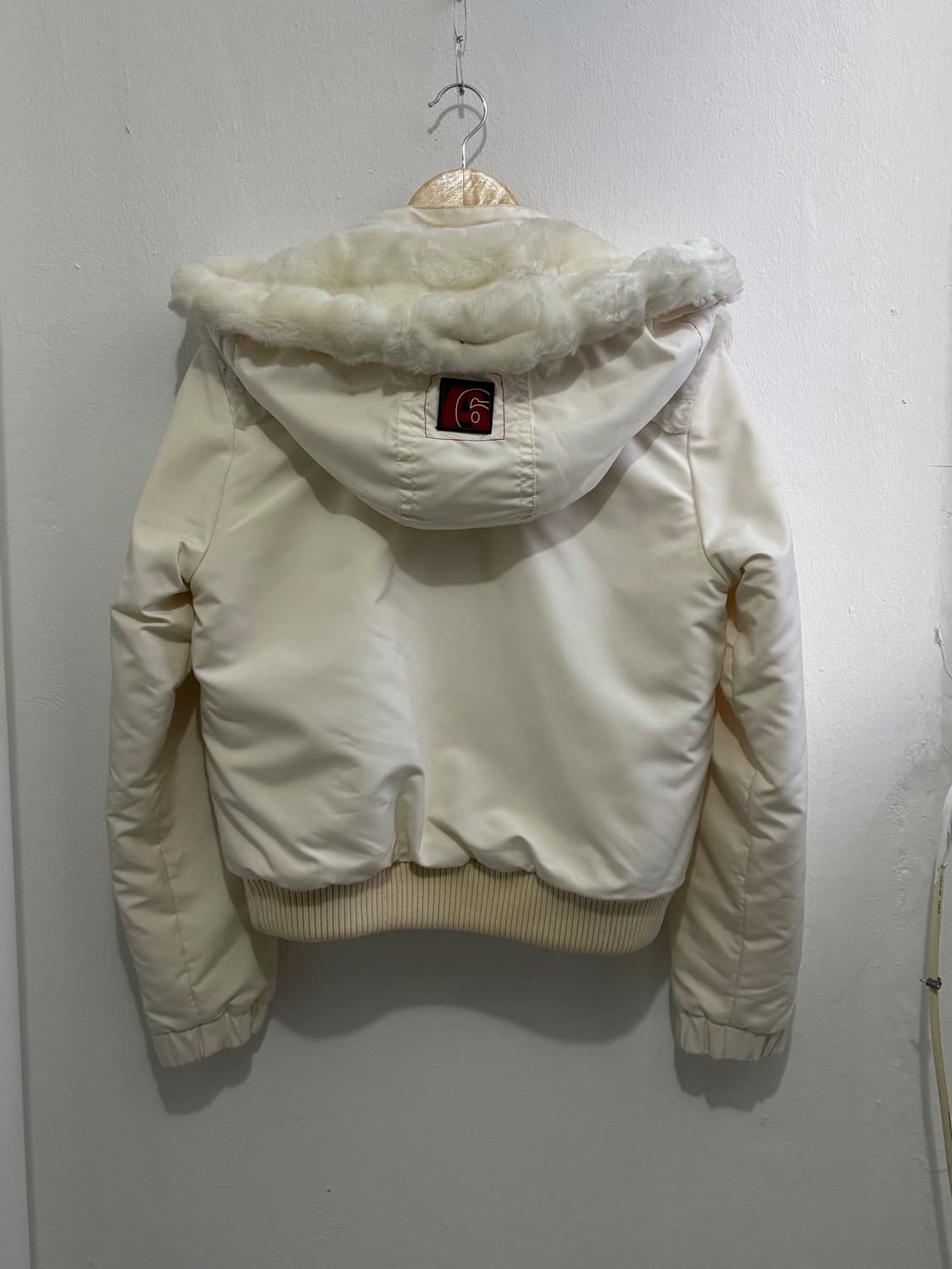 Vintage White Fur-Hood Padded Jacket 상품이미지7
