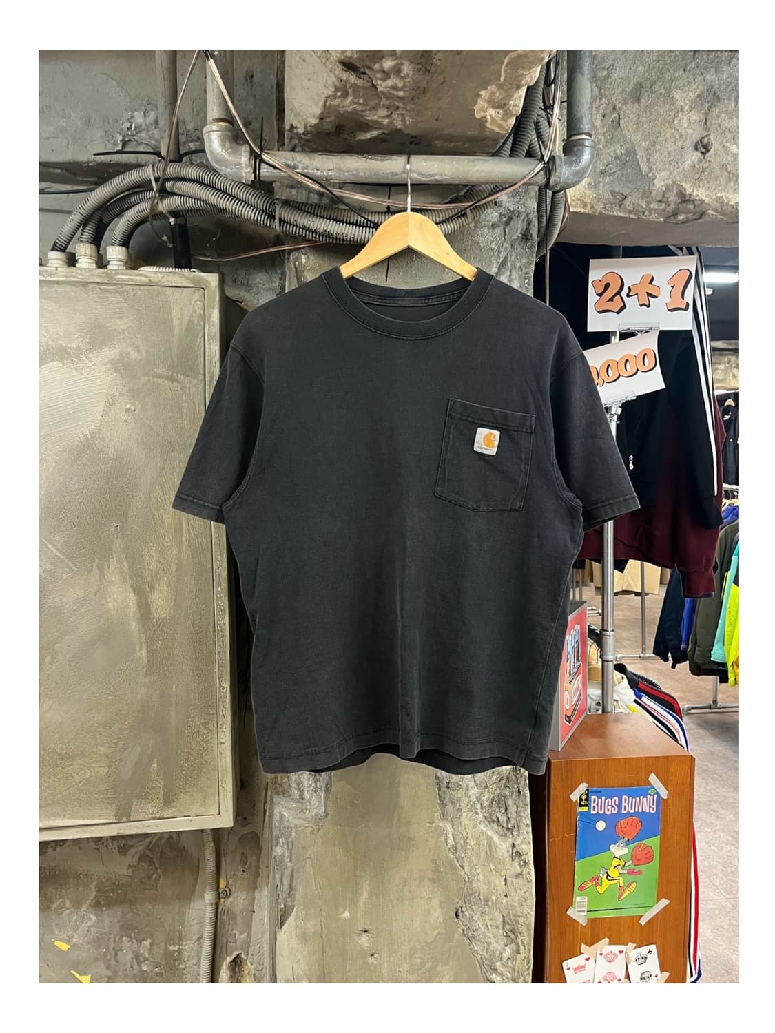 칼하트 포켓 반팔티 차콜 #csz3633 상품이미지1