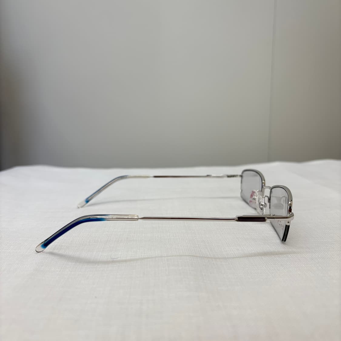 NIKOS 실버 반무테 빈티지안경 상품이미지5