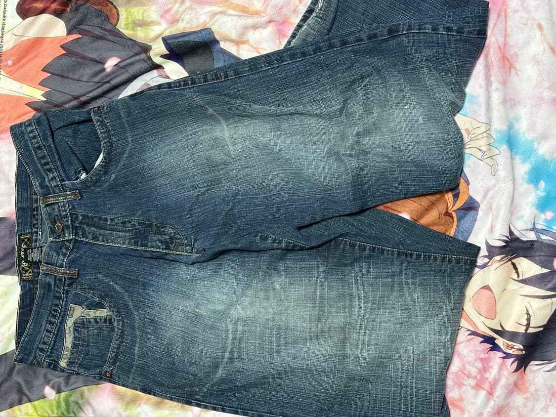 빈티지 패치 데님팬츠 상품이미지1