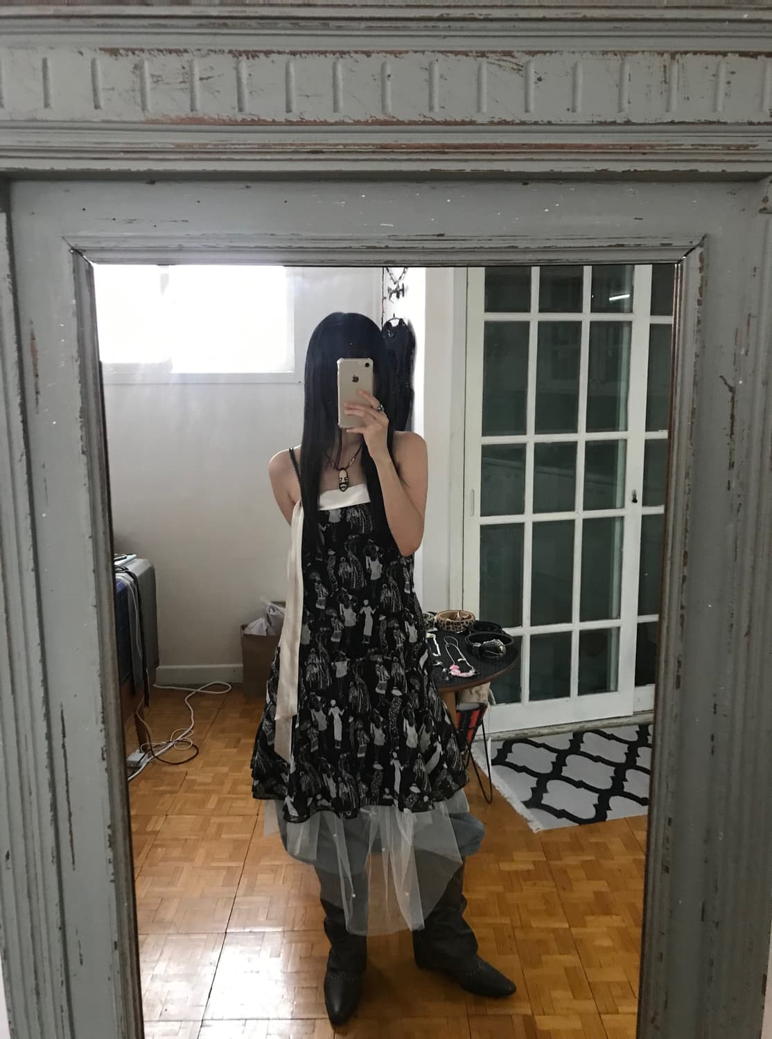vintage pattern one-piece 상품이미지2