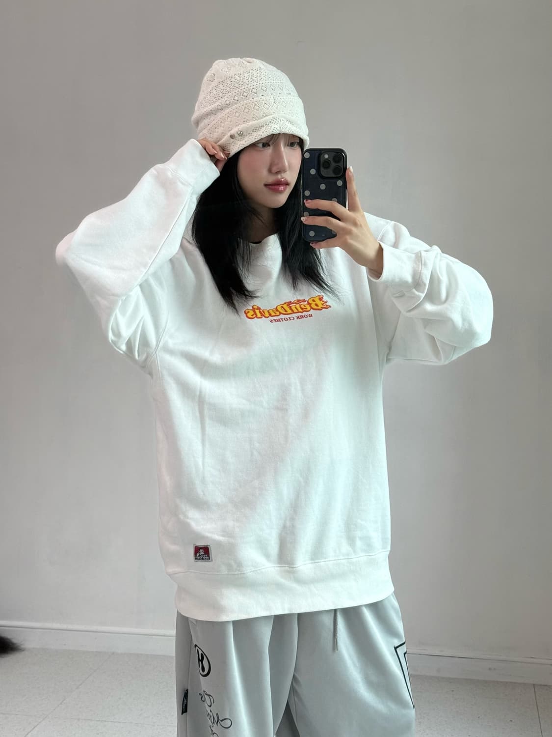 벤데이비슨 화이트 맨투맨 상품이미지2