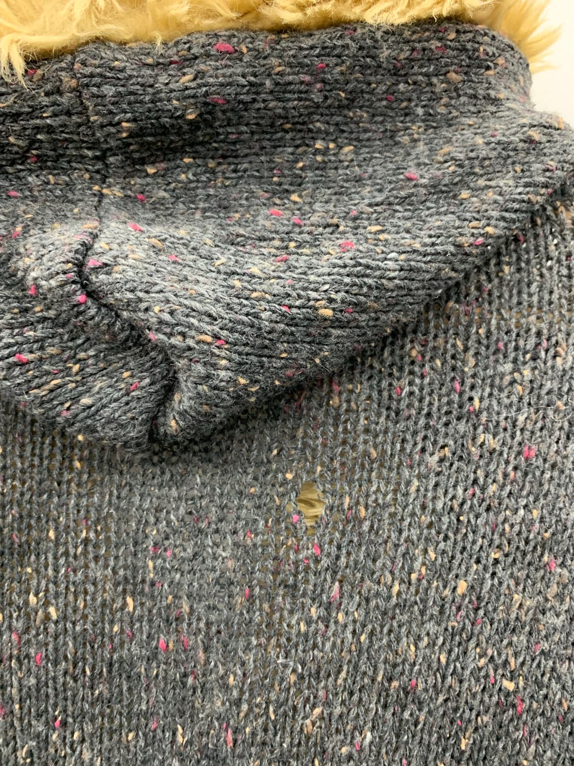 Sugarless gal 퍼 후드 버클 롱가디건 상품이미지4