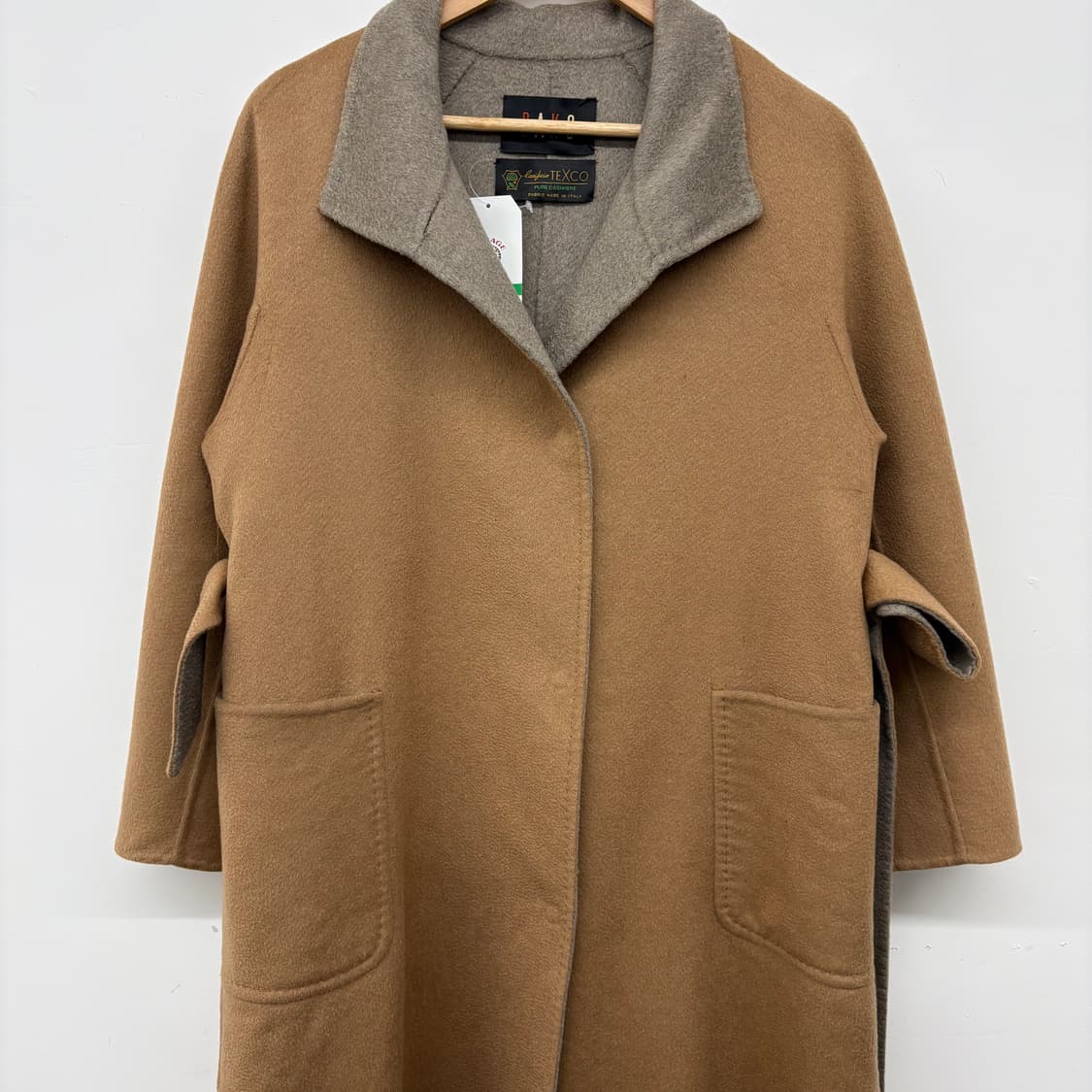 닥스 캐시미어 코트 브라운 여성용L 상품이미지2