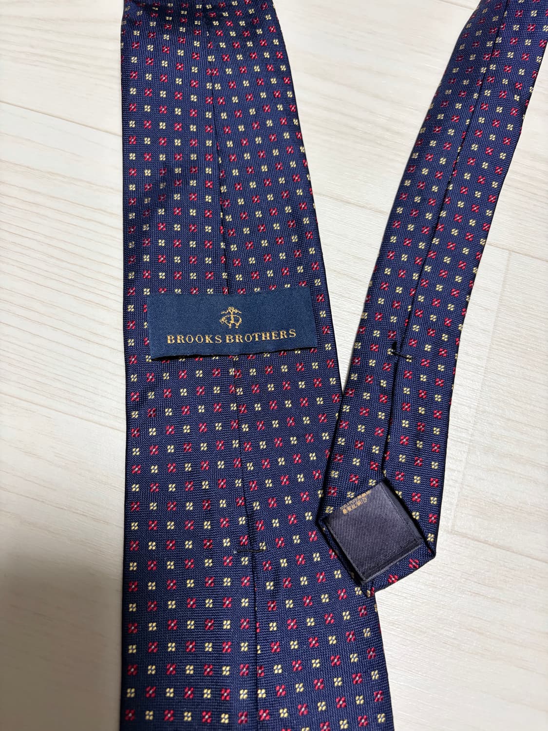(새상품) 브룩스 브라더스 실크 네이비 플라워도트 타이 상품이미지2