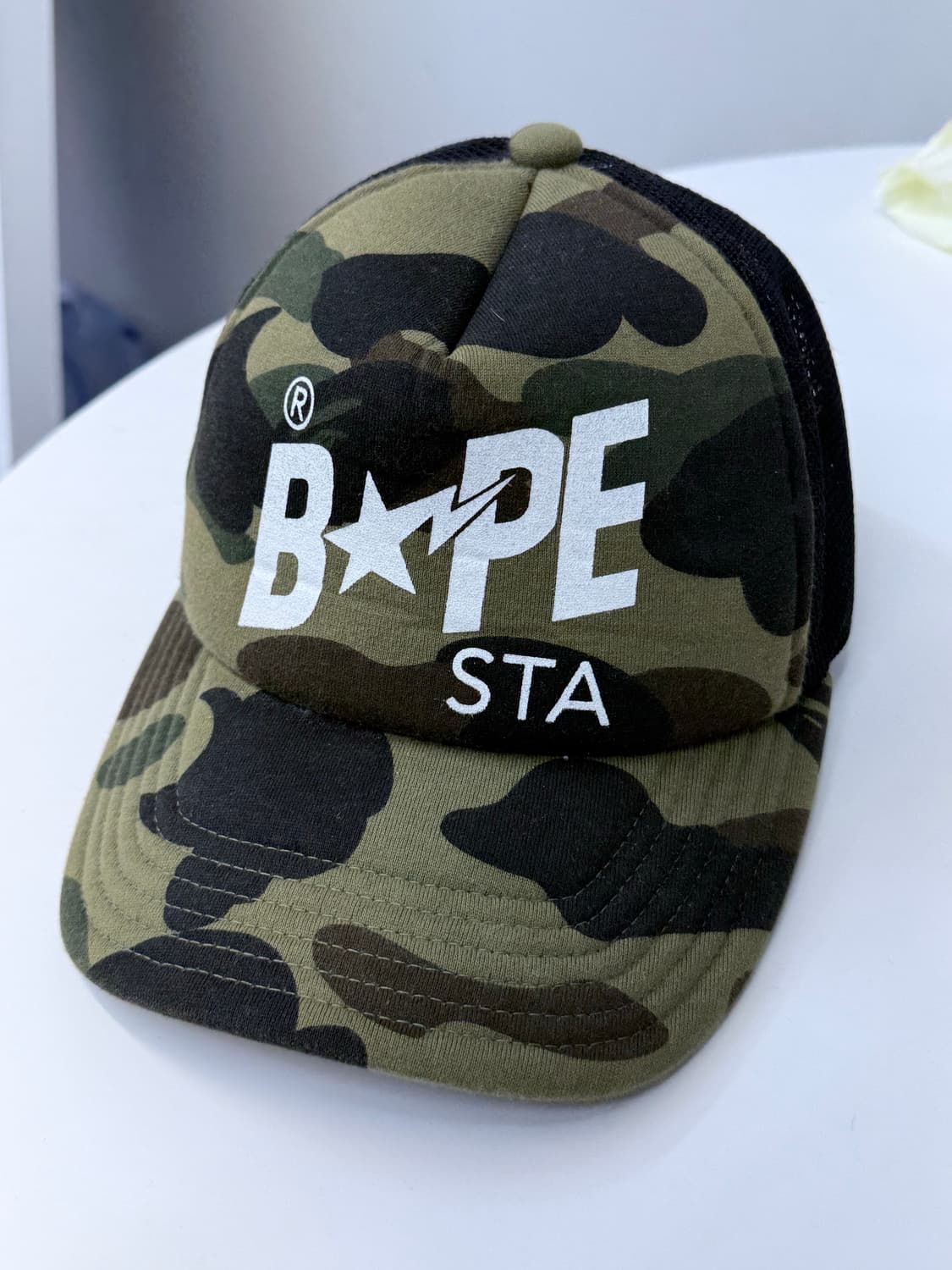 베이프(BAPE) 1ST 카모 베이프 스타 메쉬 캡 상품이미지2