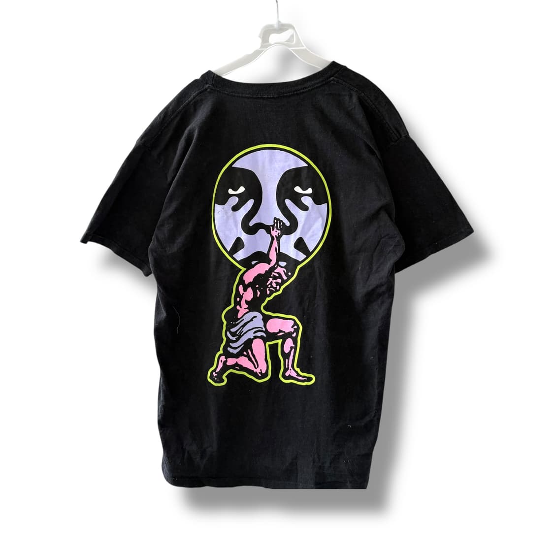 [L] 오베이 블랙 반팔 티셔츠 상품이미지5