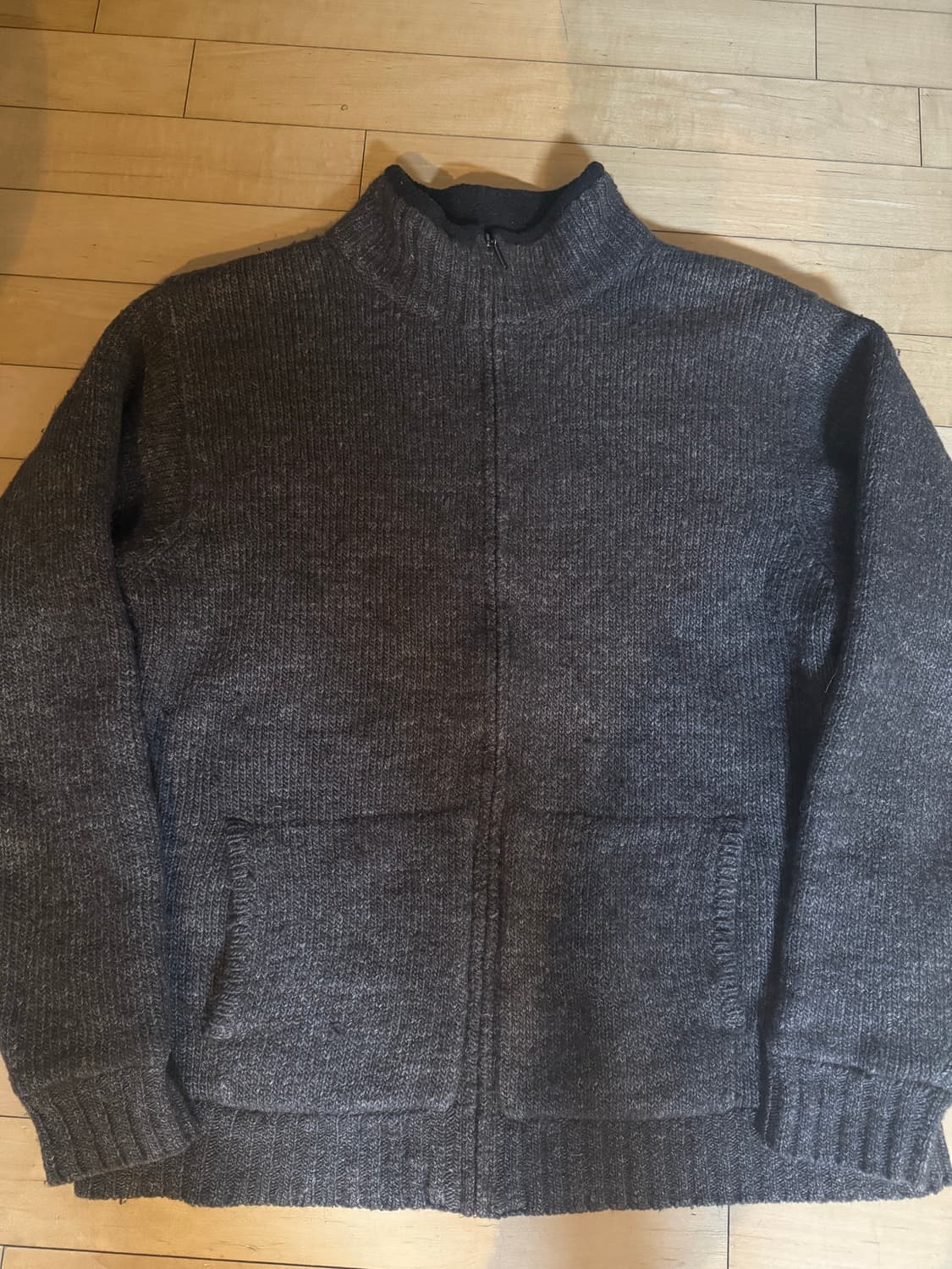 L.L.Bean 엘엘빈 울 집업 니트 자켓 L 상품이미지2