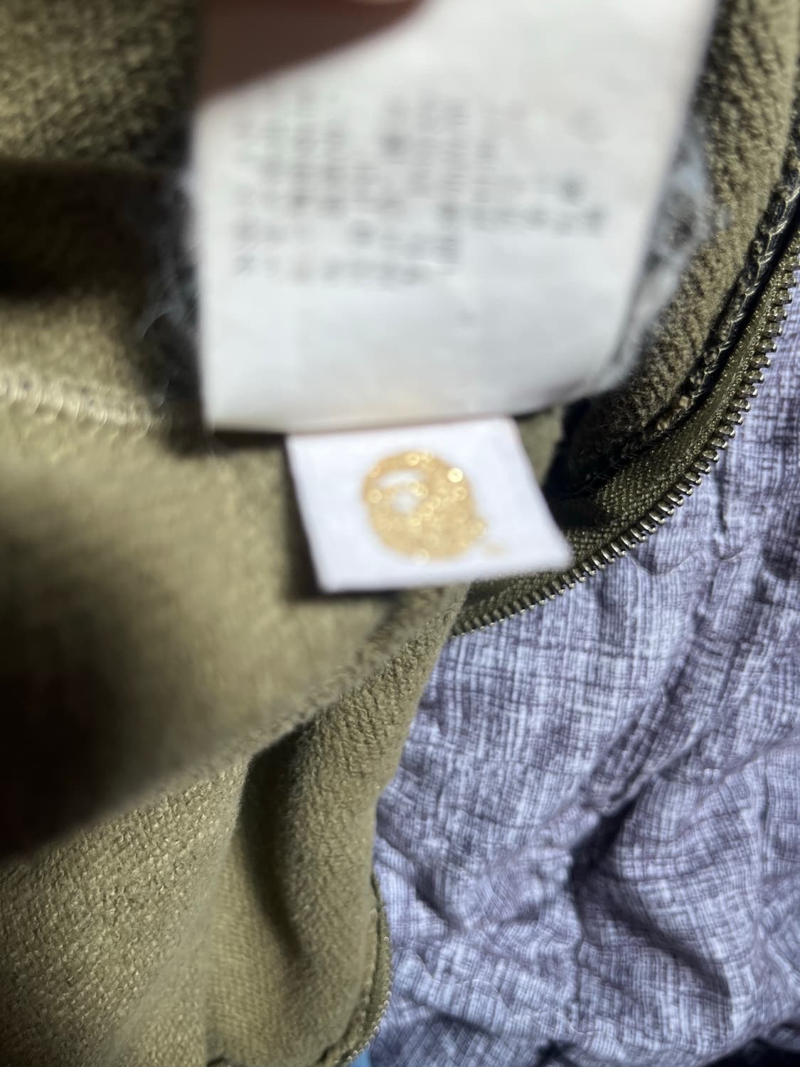 베이프 녹계 후드집업 상품이미지6