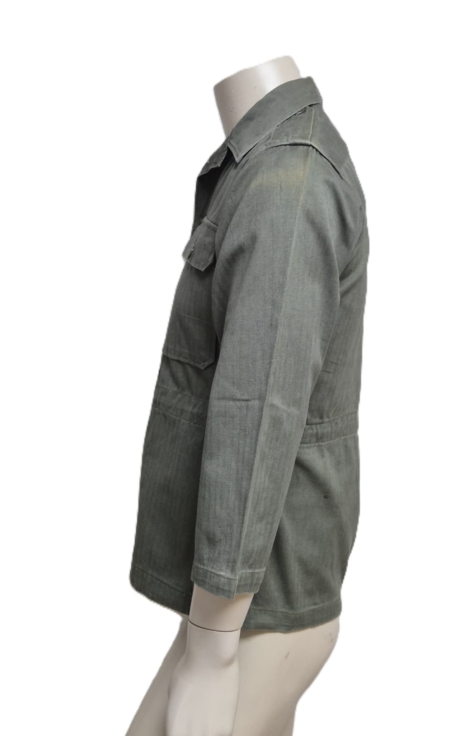 육군 구형 70년대 민무늬 전투복 상의 자켓 (S) 상품이미지2