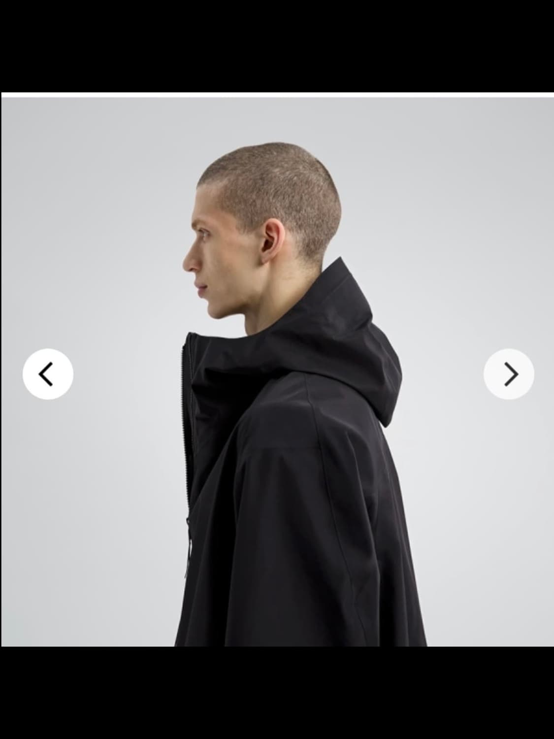 [M] 베일런스 모니터코트 블랙 상품이미지3