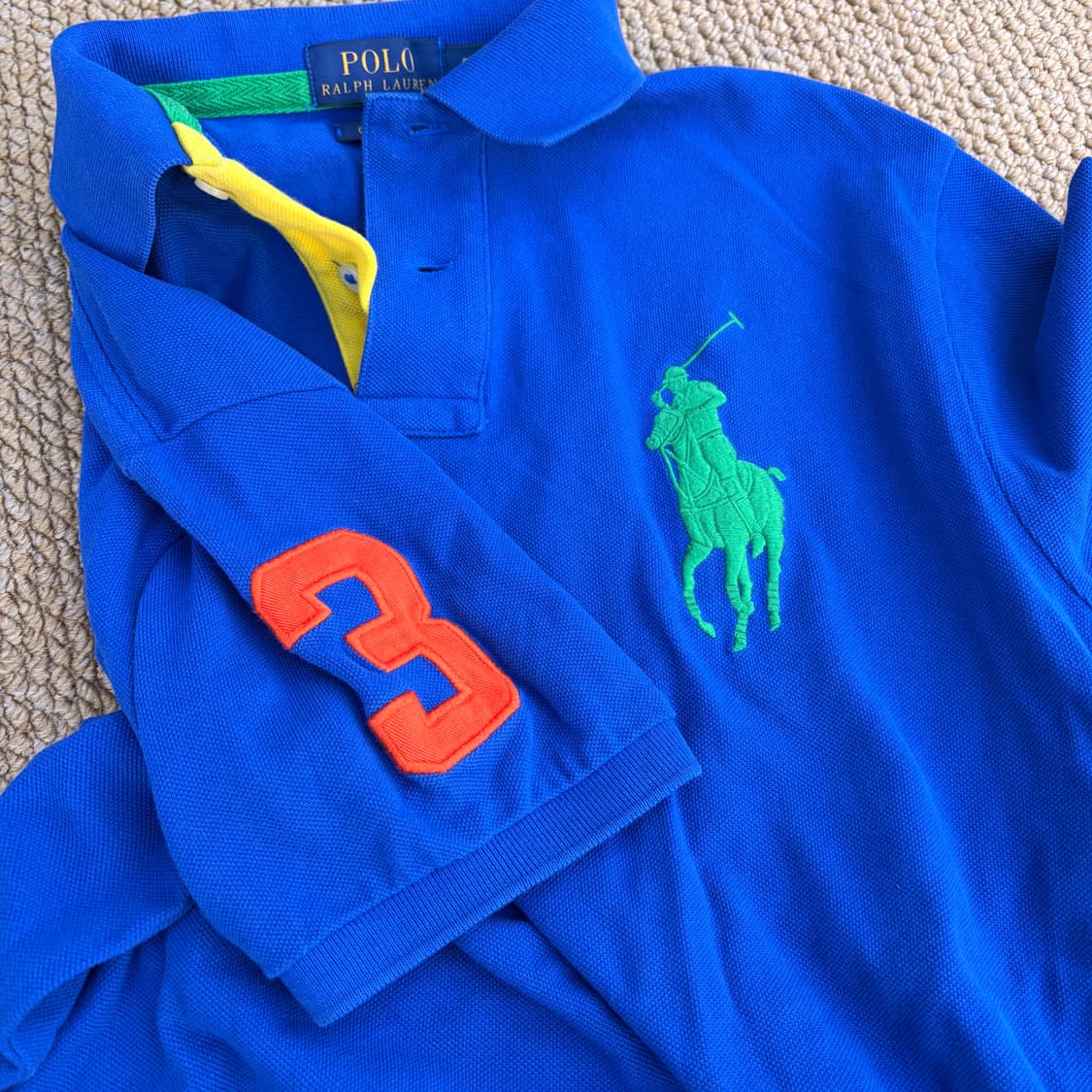 폴로 랄프로렌 그린 빅포니 PK카라 반팔 티셔츠 상품이미지3